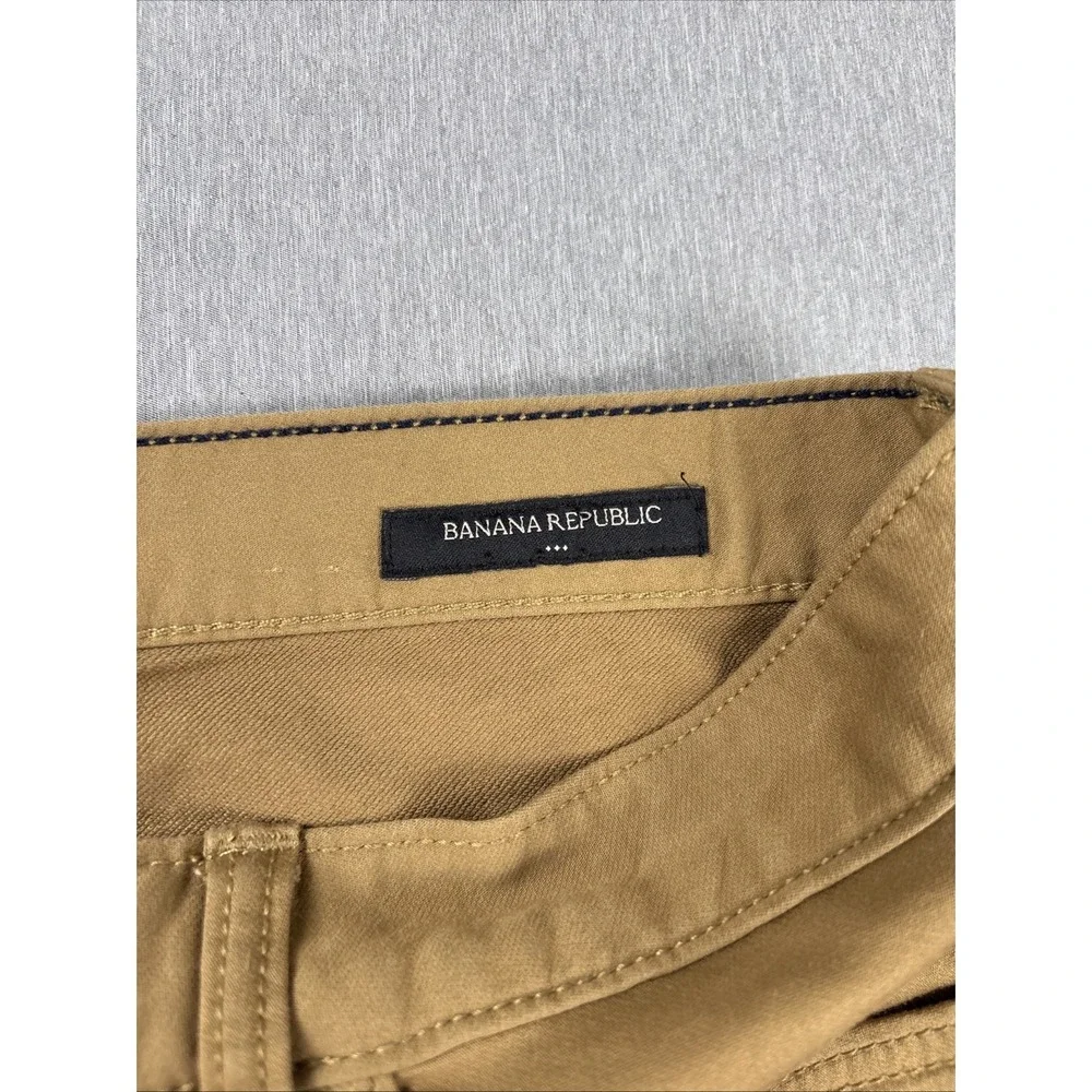 Banana Republic Travel Jean Pants Mens Size 32 x‎ 30 Athletic Fit Stretch Tan